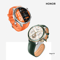 Honor maakt reclame voor de Watch 5 Pro in twee kleuren. (Afbeeldingsbron: Honor - bewerkt)