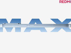 De Turbo 5 Max ziet er niet veel anders uit dan de Turbo 4 Pro. Afgebeeld: een teaserfoto van de telefoon waarop een van de zijkanten te zien is. (Afbeeldingsbron: Redmi)