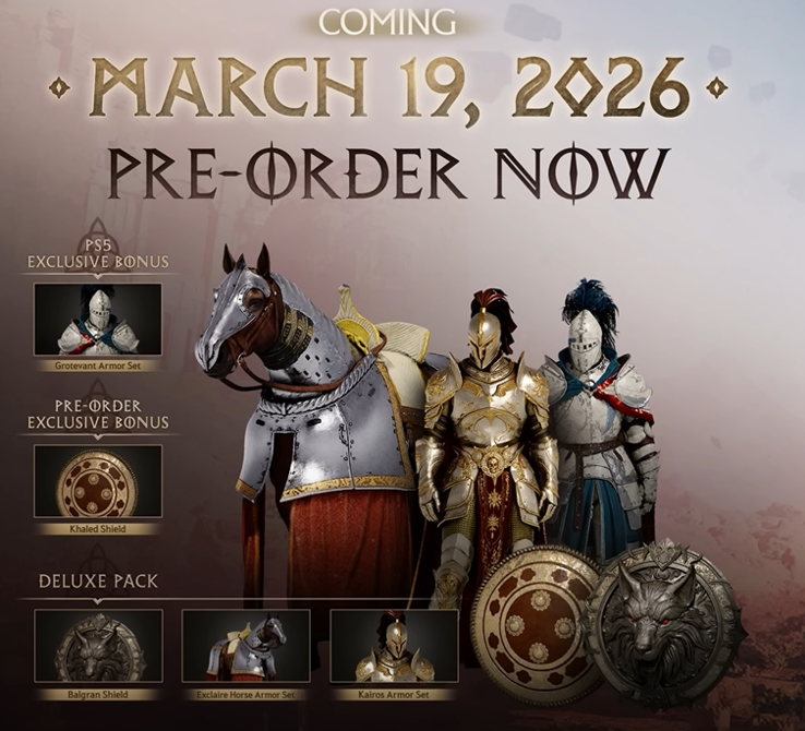 Crimson Desert preorder bonusuitrusting onthuld in aanloop naar de lancering van 2026. (Afbeeldingsbron: Sony)