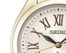 De nieuwe Seiko HEA006J heeft Romeinse cijfers op de wijzerplaat.
