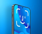 iPhone met Face ID-concept onder het scherm. (Afbeeldingsbron: MacRumors) 