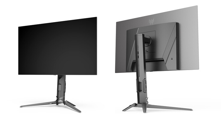 Voor- en achteraanzicht van de gamingmonitor (Afbeelding bron: Acer)