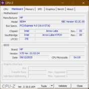 CPU-Z moederbord