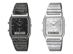 Van links naar rechts (op de foto), de Casio x Liberty London AQ230EBLT-1A en AQ230ELT-7A. (Afbeeldingsbron: Casio - bewerkt)