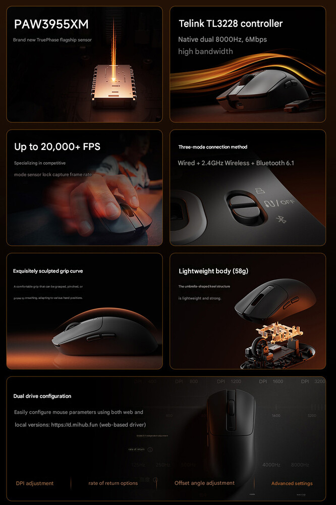Belangrijkste kenmerken van de Xiaomi Gaming Mouse 2 (machinaal vertaald)