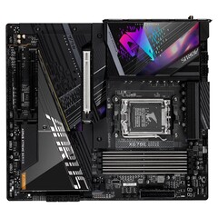 De X670E AORUS XTREME ondersteunt PCIe 5.0 SSD&#039;s. (Bron: GIGABYTE)