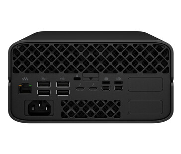 De Mini PC heeft een ruim aantal poorten. (Afbeeldingsbron: HP)