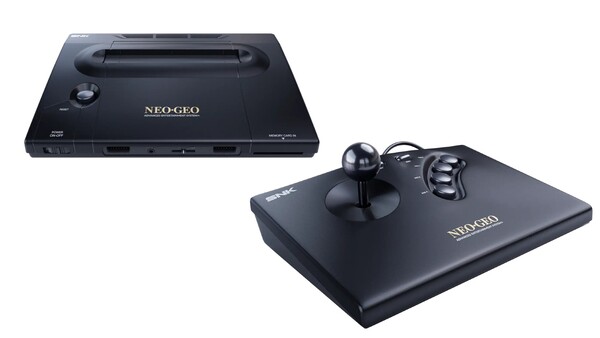 De NeoGeo AES+ wordt geleverd met een bedrade Arcade Stick.