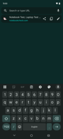 Toetsenbord rechtop