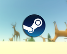 Screenshot uit de game met het Steam-logo eroverheen.