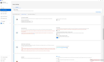 Toegankelijke OLED- en kleurregelaars via de ingebouwde software