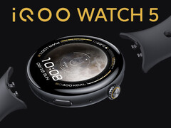 De iQOO Watch 5 vertrouwt op een eigen horlogebandje zoals veel van zijn rivalen. (Afbeelding bron: Vivo - bewerkt)