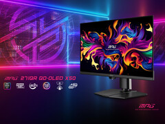 De MPG 271QR QD-OLED X50 is een van de vele 500 Hz gamingmonitoren. (Afbeeldingsbron: MSI)