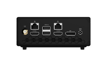 Achterkant van de Zotac Zbox CI360 mini PC. (Afbeeldingsbron: Zotac)