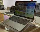 De Aspire Go 15 2026 heeft een licht en dun ontwerp. Afgebeeld: een zijaanzicht van de laptop.