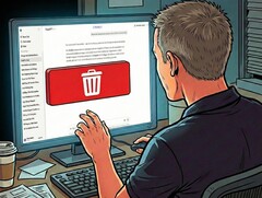 ChatGPT-gebruiker verwijdert gegevens (symbolische afbeelding Nano Banana Pro)