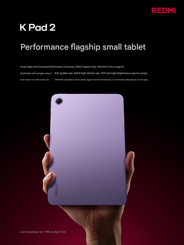 Koeling en andere details gedeeld door Xiaomi