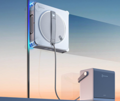 De nieuwe Ecovacs Winbot W2S Omni (foto) raamreinigingsrobot wordt aangedreven door een 4.500 mAh batterij. (Afb. bron: Ecovacs via persbericht)