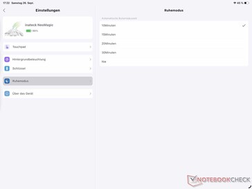 De stille modus kan ook in de app worden aangepast.