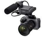 De Sony FX5 (ILME-FX5) wordt geleverd met een XLR-beugel voor het bevestigen van externe microfoons en accessoires.