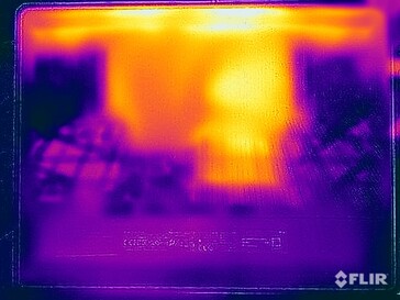 Stresstest oppervlaktetemperaturen (onder)