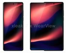 Onofficiële conceptafbeelding van een Samsung oprolbare telefoon gebaseerd op een Amerikaans patent.