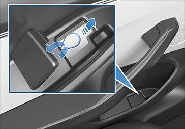 De nieuwe schema's voor handmatige ontgrendeling van de achterklep uit de Model 3 Highland handleiding