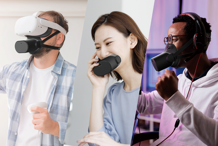 Met de mutalk 2 kunnen VR-gebruikers praten en schreeuwen zonder dat ze gehoord worden door anderen in de buurt. (Bron: Shiftall)