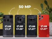 De hoofdcameraspecificaties van Nothing Phone (3), Phone (3a), Phone (3a) Pro en CMF Phone 2 (bron: Versus op YouTube; screenshot)