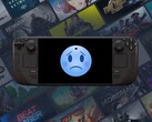 Steam Deck OLED toont treurig gezicht