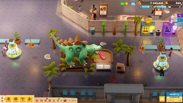 Afbeelding: een screenshot van de gameplay van Two Point Museum.