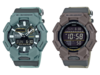 De Casio G-Shock GA-010CE-2A (links) en GD-010CE-5 (rechts) horloges. (Afbeeldingsbron: Casio)