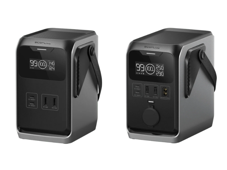 De EcoFlow Trail 200 DC (links) en Trail 300 DC (rechts) energiecentrales. (Afbeeldingsbron: EcoFlow)
