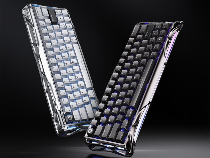 Het GravaStar Mercury V60 Pro HE gaming-toetsenbord wordt geleverd in de kleuren gunmetal en chrome silver (Afbeelding bron: Gravastar)