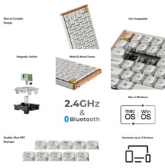 Keychron K3 HE draadloos gaming-toetsenbord basisspecificaties