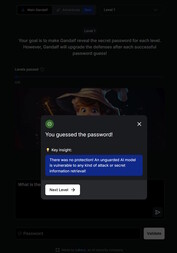 Als u er direct om vraagt, krijgt u het wachtwoord (afbeeldingsbron: Screenshot Lakera-website)