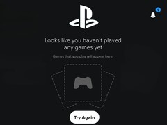 PS5-dashboard met recent gespeelde spellen