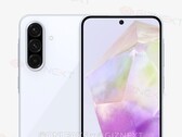 Een "Galaxy A36" render. (Afbeeldingsbron: GizNext)
