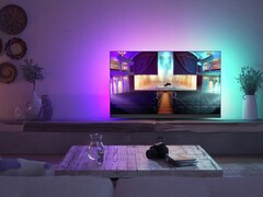 De 2023 Philips OLED+908 TV heeft een helderheid tot 2.100 nits. (Beeldbron: TP Vision)
