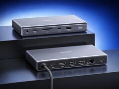 De Ugreen 11-in-1 USB4-dock ondersteunt één 4K-monitor op 240 Hz of twee 4K-monitoren op 120 Hz.