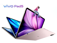 De Vivo Pad5 heeft 5 MP camera&#039;s aan de voorkant en 8 MP camera&#039;s aan de achterkant. (Afbeeldingsbron: Vivo)