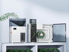 Artistieke weergave van Creality Filament Maker M1 en Shredder R1.