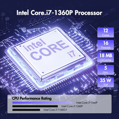 Intel Core i7-1360P biedt razendsnelle prestaties