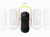 Tesla Vision-only Park Assist update visuals (afbeelding: Green/Twitter)