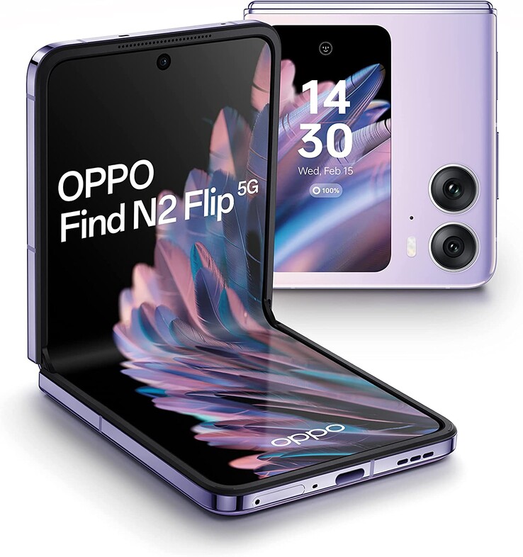 Het is mogelijk dat OnePlus het ontwerp van de Oppo Find N2 Flip (foto) overneemt, aangezien de twee fabrikanten eigendom zijn van hetzelfde bedrijf. (Afbeelding via Oppo)