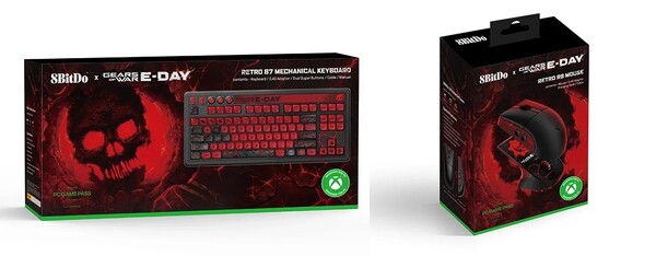 De 8BitDo Gears of War E Day Keyboard and Mouse Collection wordt eind oktober uitgebracht.