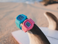 De Casio GLX-S5610-2 en GLX-S5610-4 surfhorloges (foto) zijn onderweg naar Europa. (Afbeeldingsbron: Casio)