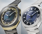 Close-ups van de wijzerplaten van Citizen Eco-Drive BJ6560-53W (rechts) en BJ6569-59X (links). 