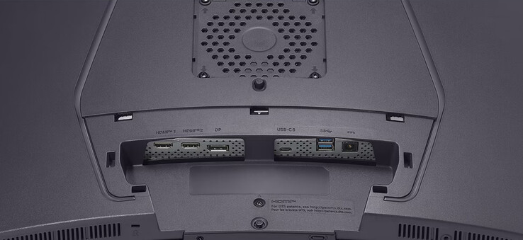 De UltraGear OLED 45GX950A heeft veel poorten, waaronder een 90 W USB Type-C poort. (Afbeeldingsbron: LG)