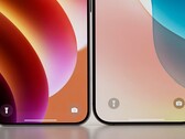 Een render van een "Find X8s" (links). (Afbeeldingsbron: Zhou Yibao via Weibo)